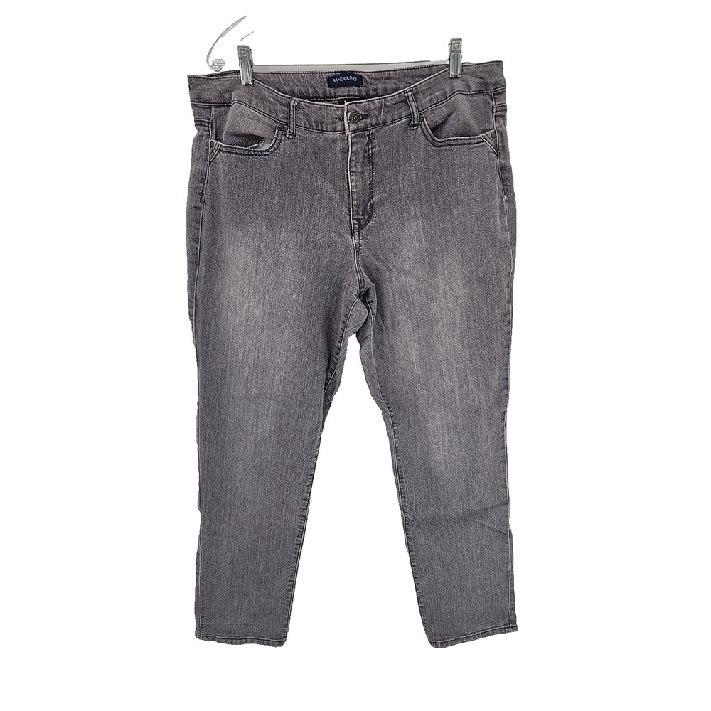 Bandolino Karyn Boyfriend Jeans Women’s Size 16 Gray Pockets